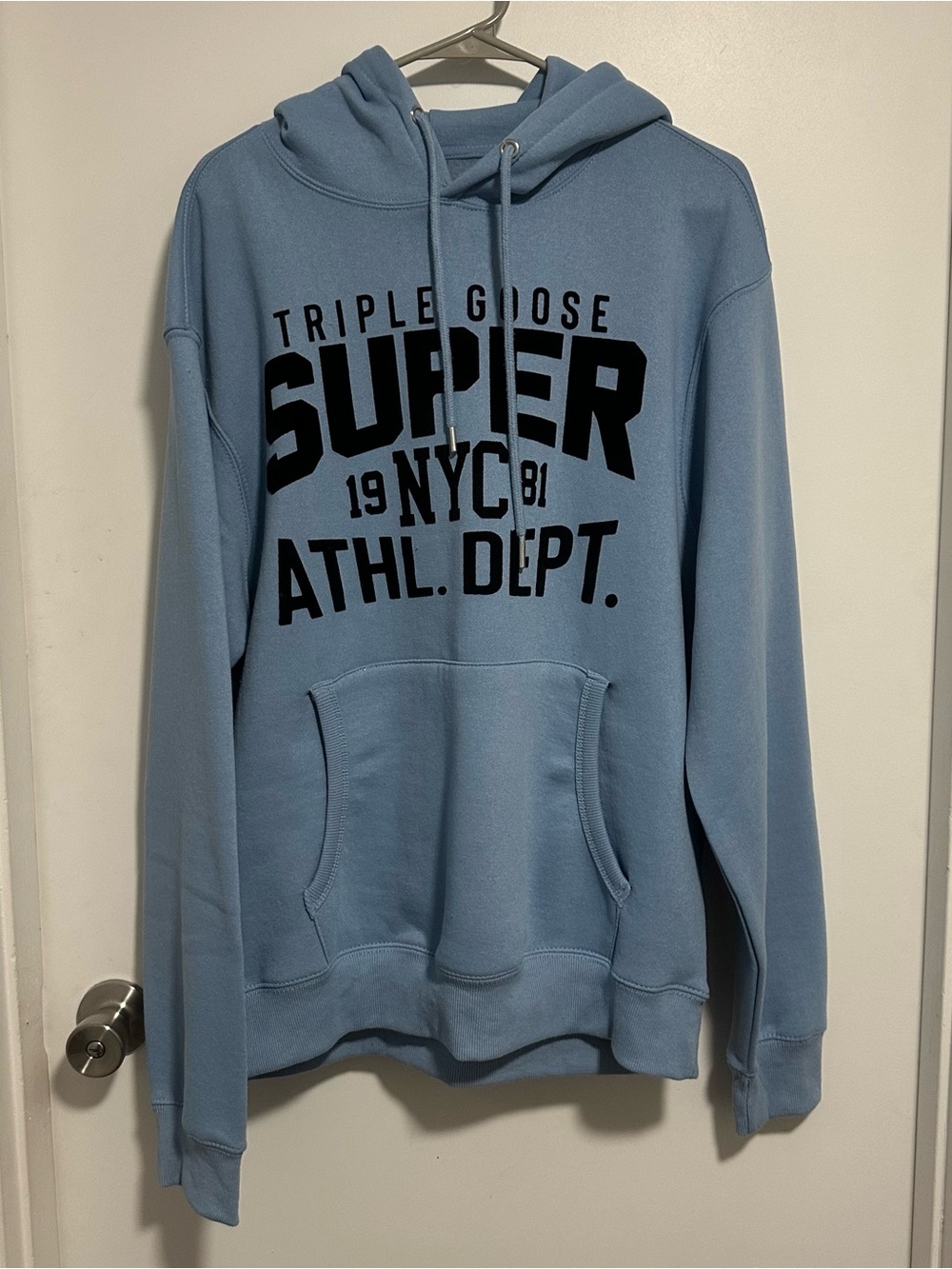 Super Goose Athletic Hoodie - Dusty Blue